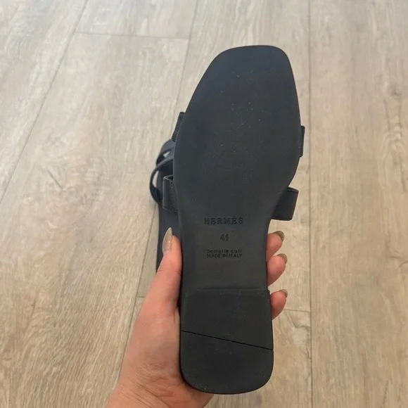 Oran black women’s sandals - Picture 5 of 5